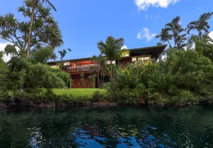 The Riverhouse is a kauai vacation rental home at River Estate by the river a block from a dream Hawaii beach